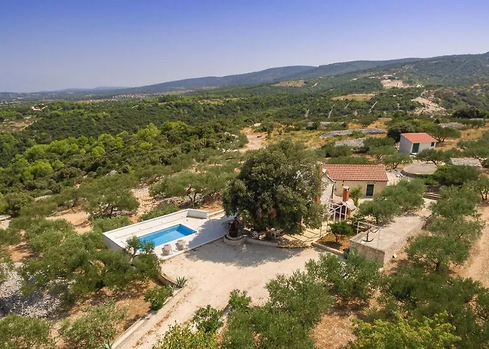 Dubrava Peaceful Getaway In An Olive Grove With Heated Pool Pucisca